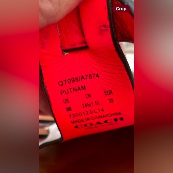 Rare Coach Putnam Huarache Leather Platform Sandals Legacy size 9 - Picture 12 of 13